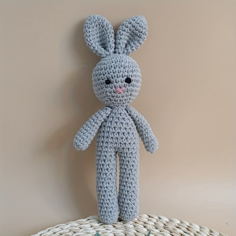 Handmade Crochet Baby Bunny Plush Toy: Ideal Present for Babies and Young Children