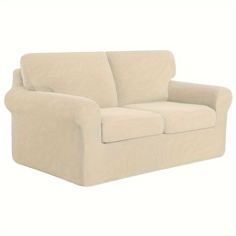 3/5/7/9 piece Stretch Sofa Slipcover Sets for couches, backrests, and cushion covers. Furniture protector collection for home decor in bedrooms, offices, and living rooms.