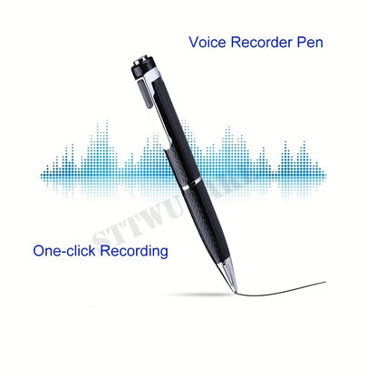 Baideluo portable digital voice recorder with lithium polymer battery, headphone jack, laptop compatibility, noise reduction, long standby, high capacity, and elegant design.