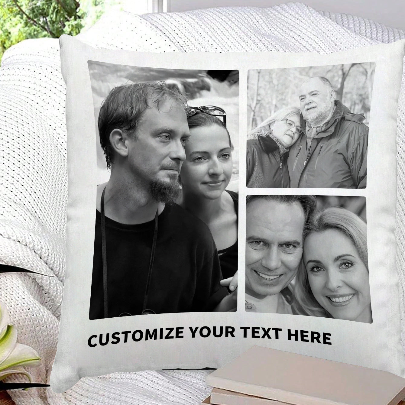 Add a touch of personalization to your space with our CozyCrafter Custom Photo Cushion Cover. This square throw pillow case is made of soft polyester that is machine washable, making it easy to keep clean. Perfect for room decor, this unique gift is