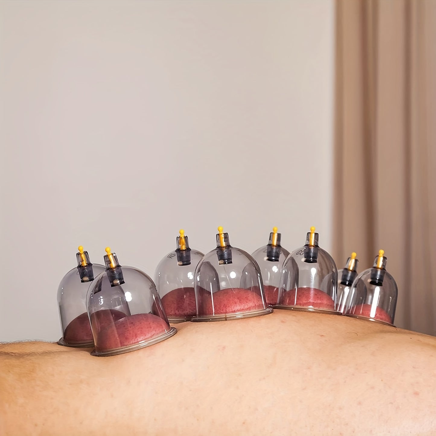 12/24pcs Cupping Set with Pump for Cellulite Massage, Acupoint Cupping.