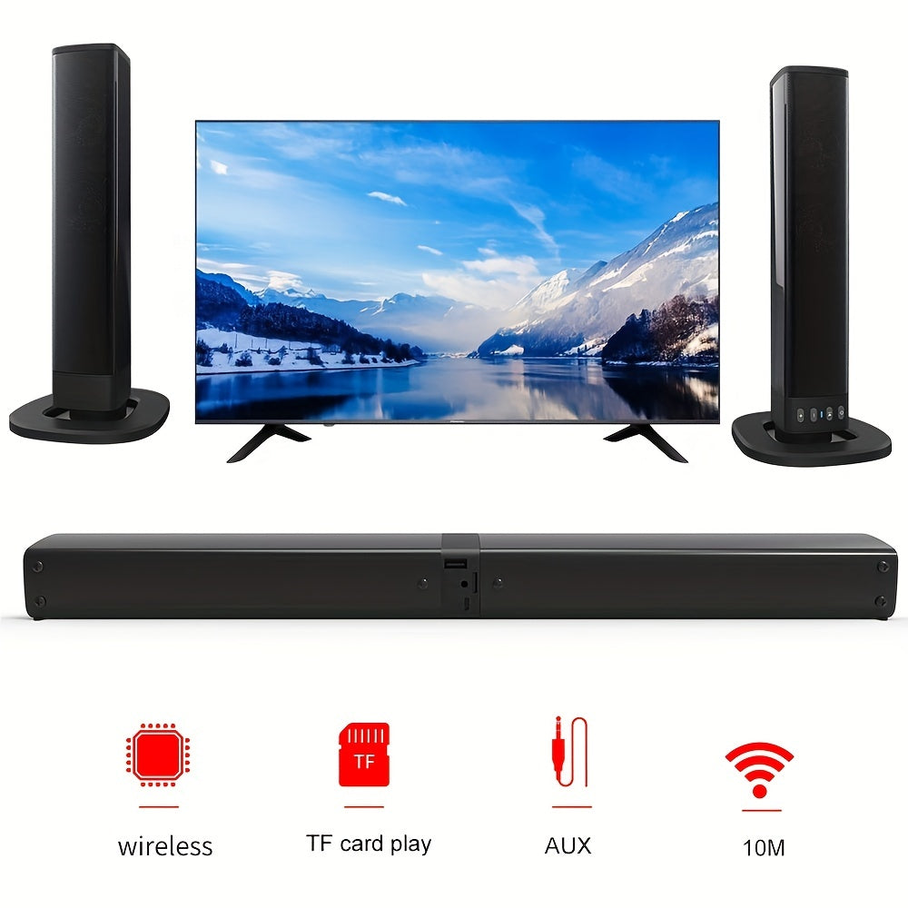 20W 3D Home Theater Computer Stereo Surround Wireless Speakers that can also be used as TV speakers for computers - Ideal gift for any occasion, perfect for summer parties.