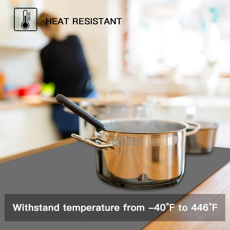 This large silicone mat is perfect for protecting your kitchen table. Measuring 91cm/36inch x 59cm/23.4inch, it is heat resistant, non-slip, and waterproof, making it ideal for baking and cooking.