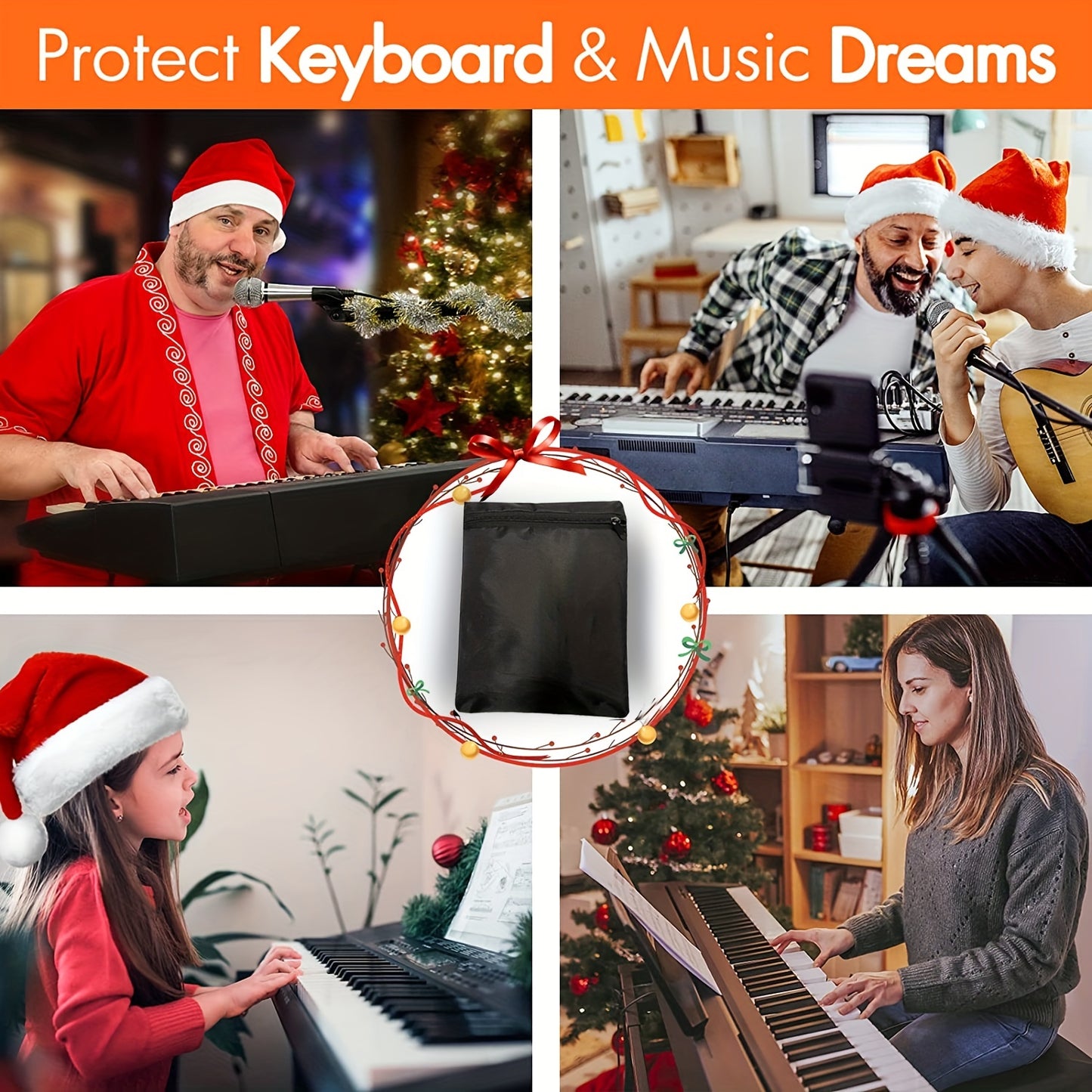 88/61-Key Digital Electric Piano Cover - Ideal for Birthdays, Easter, President's Day - Dustproof and Perfect Gift for Boys and Girlfriends.