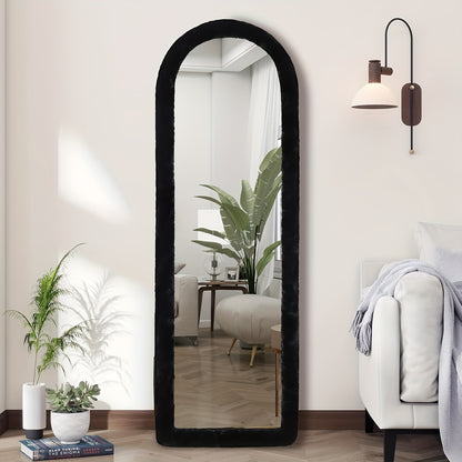 Boho-Chic Ultra-Soft Mirror Cover for 162.56cm x 53.34cm Mirrors - Non-Slip, Fluffy, and Gift for Girls - Mirror not included.