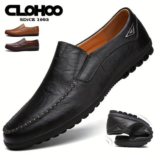 CLOHOO Men's Handmade Loafers in Assorted Colors