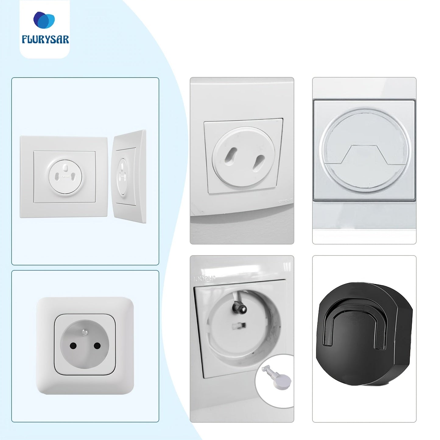 Protect your child with this 20-pack of safety outlet covers. These covers are made of BPA-free ABS material and are easy to install. They are white in color and compatible with French, German, Belgian, Polish, Slovak, Czech, Spanish, Dutch, and