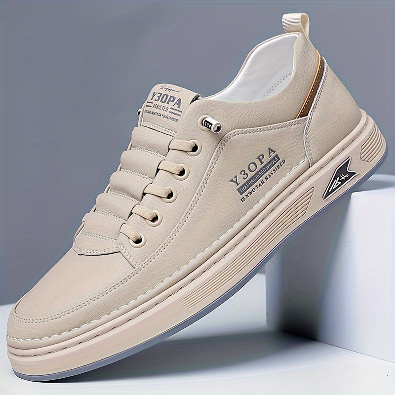 Men's casual sports shoes with thick non-slip soles for daily leisure and skateboarding.