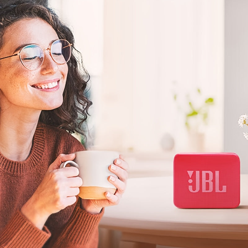 JBL GO ESSENTIAL Music Golden Brick Youth Edition Portable Wireless Speaker with vigorous bass. Compatible with mobile devices, suitable for home, car, outdoor activities, camping, and