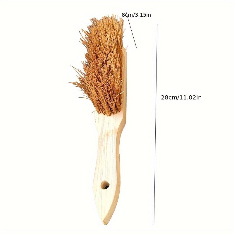 Palm Brush, Bristle Brush for Fireplace, Coconut Palm Brush