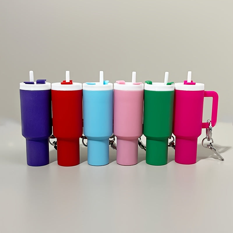 Get your hands on the adorable 6CPS Mini Cup Keychain, a fun and practical accessory that can also be used to store lipstick, ornaments, and other small items. It makes for a perfect gift to give to others.