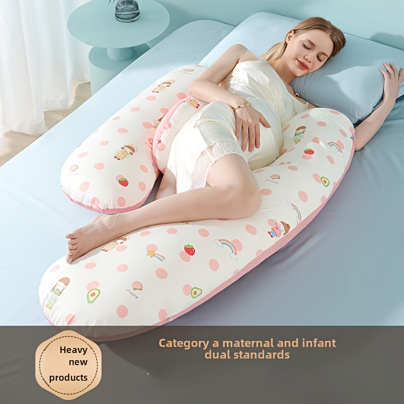 Every mother needs to have a maternity pillow. It provides waist protection, supports side sleeping, aids in pregnancy support, and acts as a versatile abdominal pillow. This pillow is perfect for the summer months of pregnancy and makes a special gift