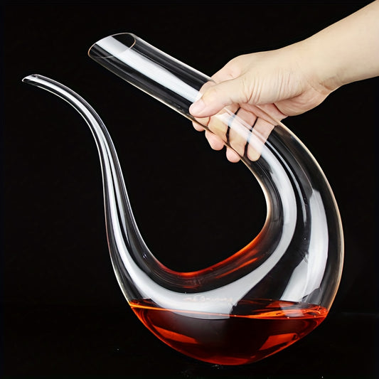 1pc Crystal Swan Decanter with Wine Aerator and Pourer in Gift Box