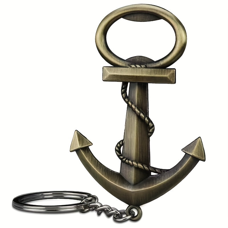 Vintage Anchor Bottle Opener Keychain - Perfect for Parties and Gifts