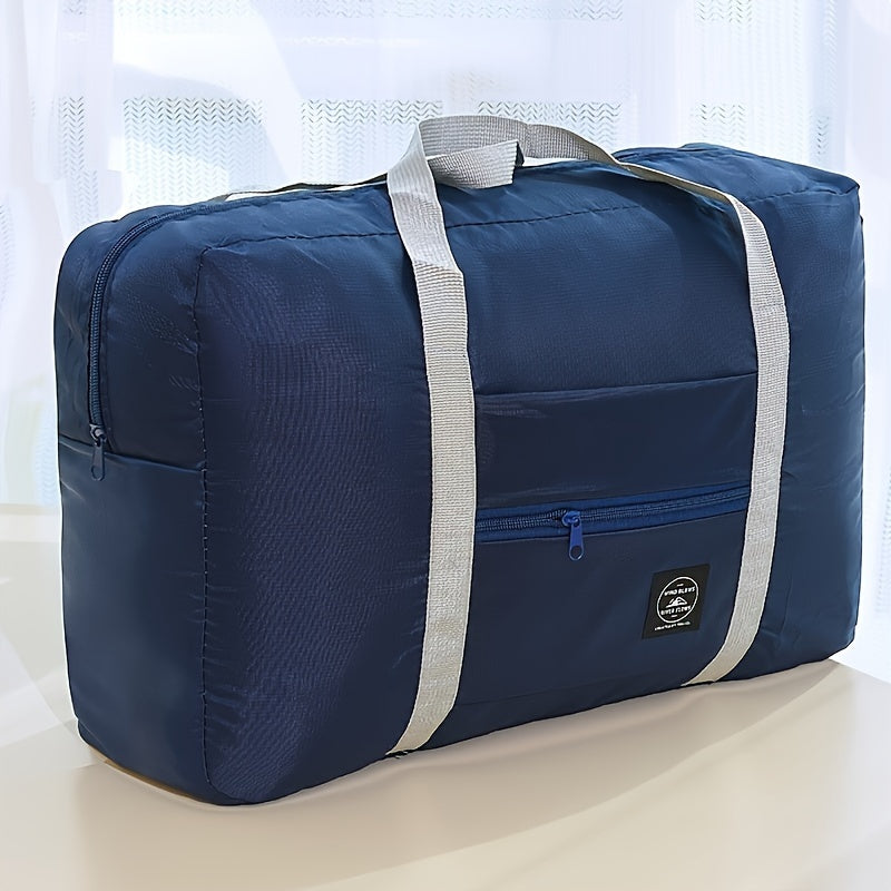 Large Capacity Folding Luggage Bag with Trolley, Portable and Lightweight Travel Storage Bag, Perfect for Household Quilt and Clothes Storage, Ideal Halloween or Christmas Gift.