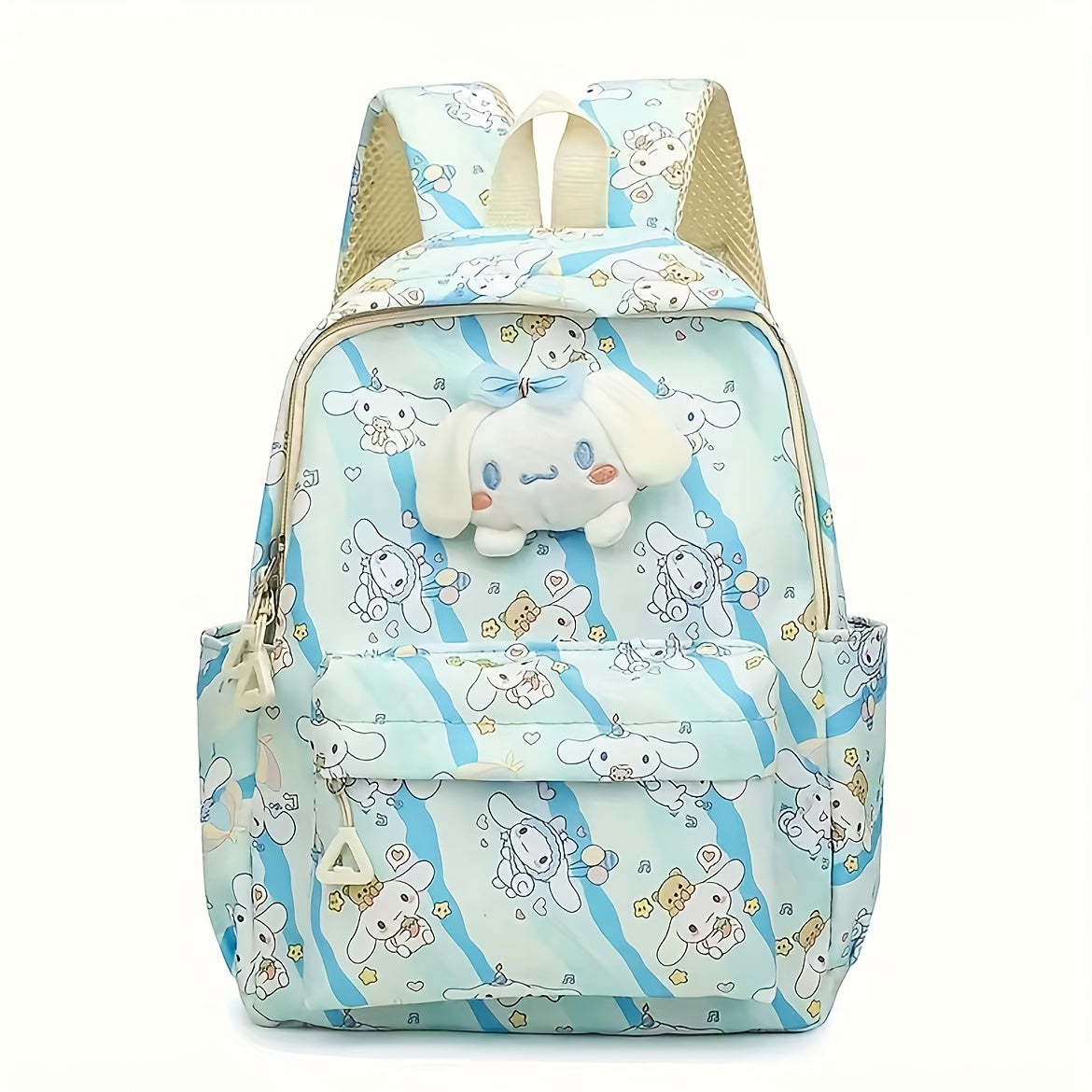 Charmer backpack featuring Sanrio's hello kitty, Kuromi & Mymelody - Cute anime daypack for women, perfect for school and travel.