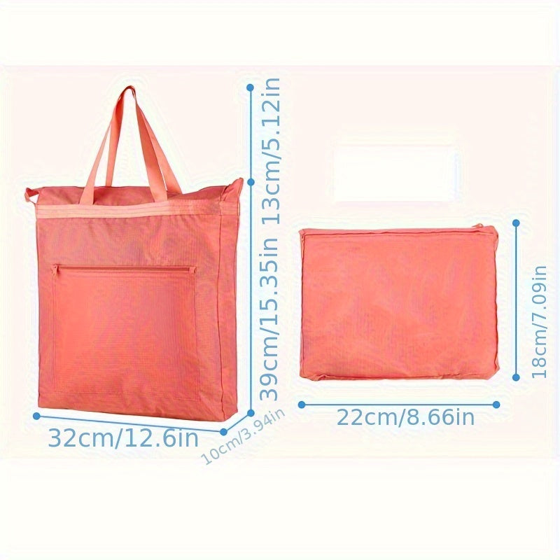 Foldable Shopping Bag made of High-Quality Lightweight Waterproof Oxford Cloth - Perfect for Groceries & More