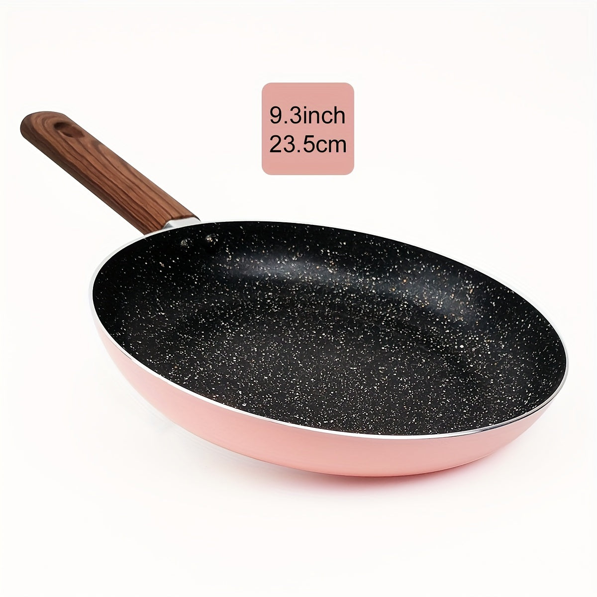 This adorable non-stick frying pan in charming pink and blue is perfect for cooking eggs. It is ideal for use on gas stoves with open flames.