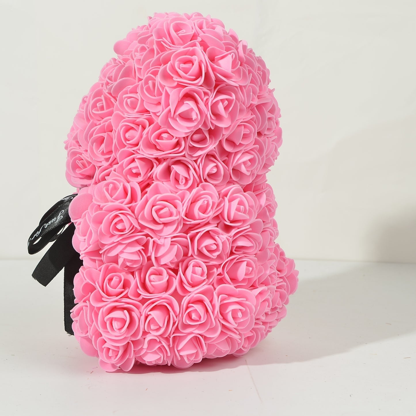 Rose bear made of foam flowers, perfect for Valentine's Day, Mother's Day, anniversaries, weddings. Size: 16.99*22.99cm. Great gift for birthdays.