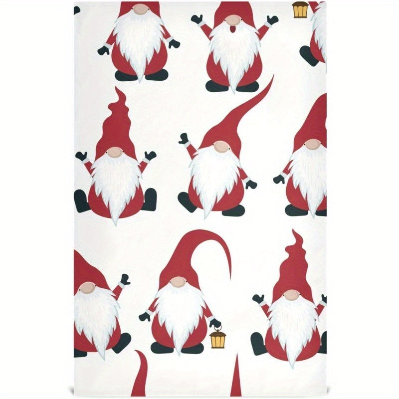 One Merry Christmas Kitchen Towel with Christmas Dwarf Pattern measuring 45.72 X 66.04 cm, perfect for adding holiday cheer to your kitchen decor. This festive hand towel makes a great winter holiday gift.