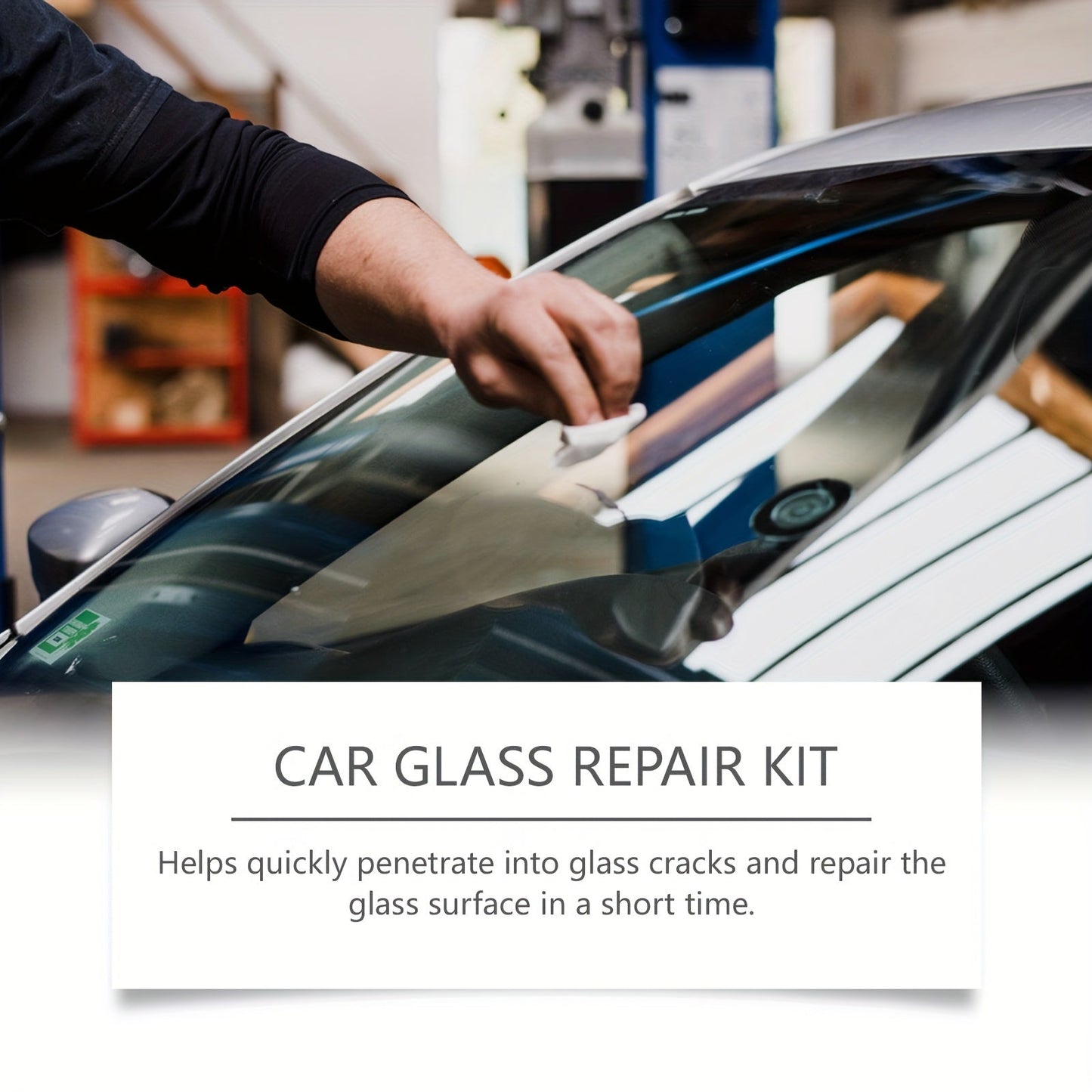 Restore your car's glass effortlessly with the 1Set Car Glass Restoration Fluid. In just a few minutes, it clears up your windshield and restores its transparency for a clear vision while driving.