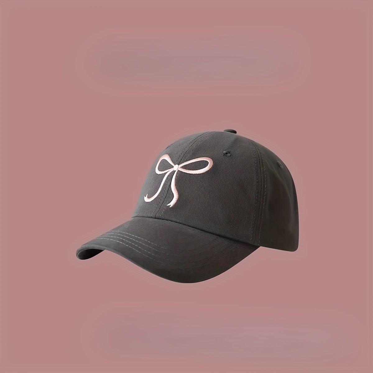 New pink bow baseball cap, perfect gift.