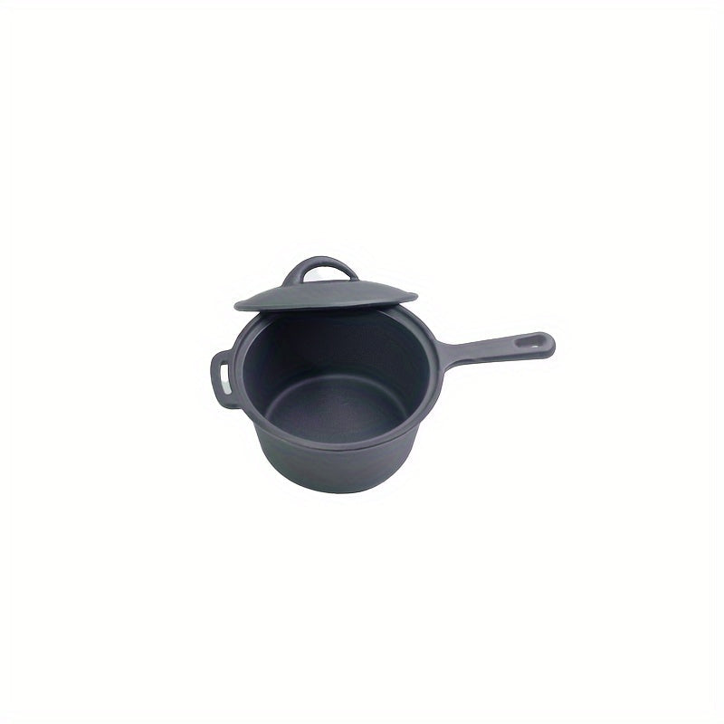 Wide-Ranging Nonstick Cast Iron Skillet with Lid - Safe for Dishwasher, Works with Gas & Induction Stoves, Ideal for Home Cooks