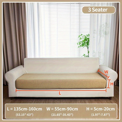 Waterproof stretch sofa cover, modern non-slip couch protector, pet-friendly elastic slipcover for living room, fits all seat and L-shaped sofas.