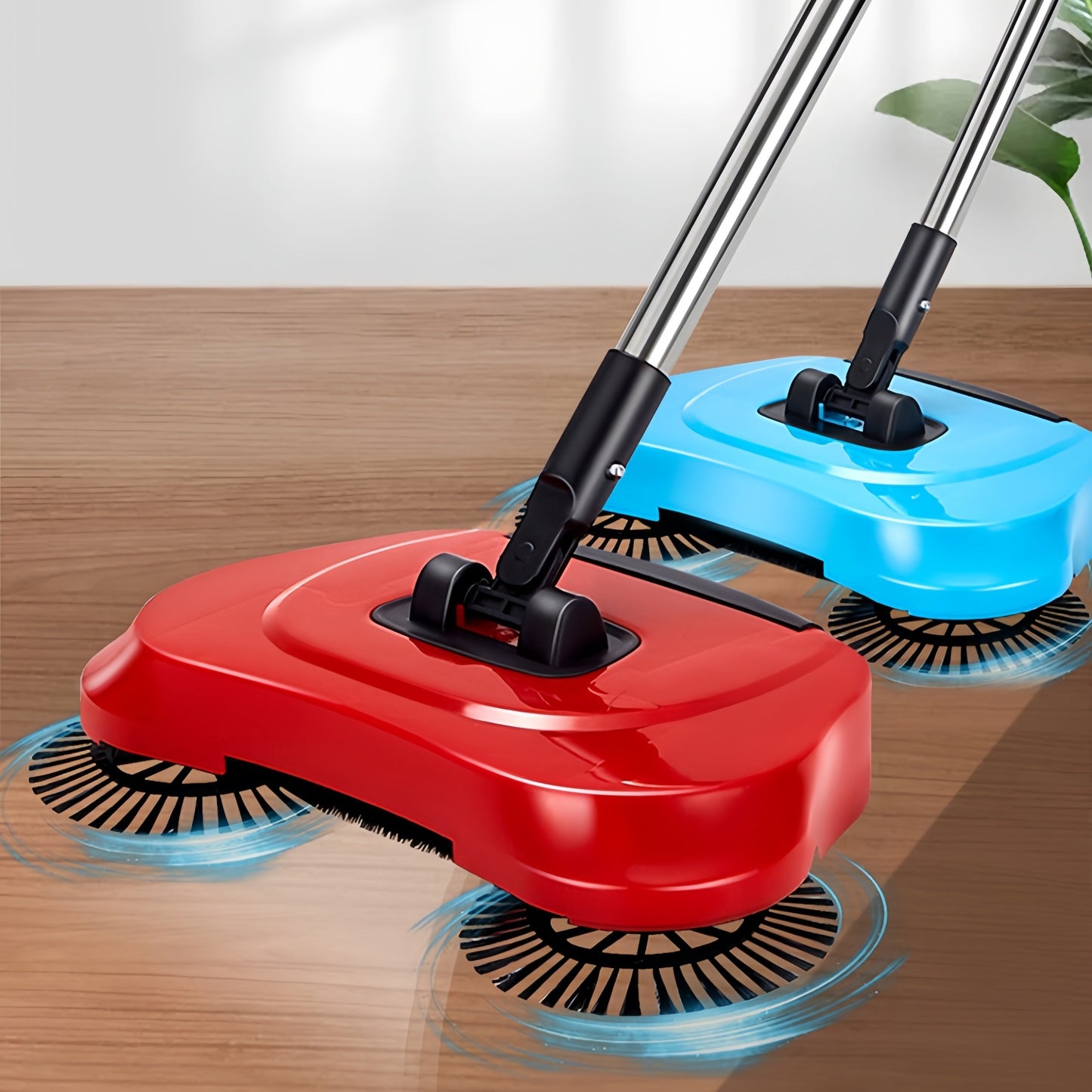 Effortlessly Clean Hardwood & Tile with Our 3-in-1 Multifunctional Hand Push Sweeper & Vacuum - Removes Garbage, Pet Hair & Dust without the Need for Batteries! Ideal for Bedroom, Kitchen, Living Room - Perfect Holiday Gift for Christmas or Thanksgiving.