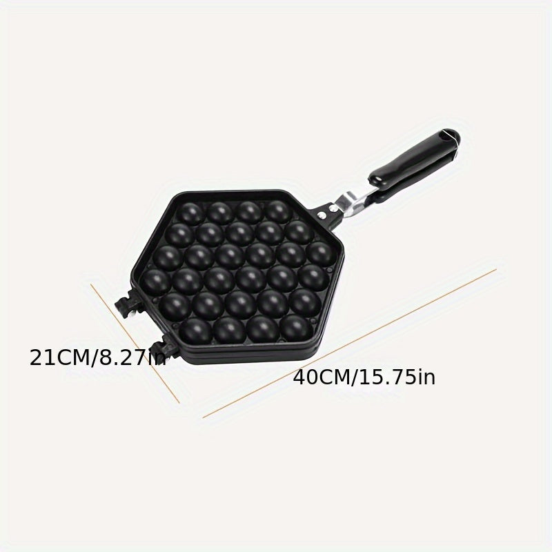 Non-Stick Aluminum Egg Waffle Pan - Ideal for Making Delicious Breakfasts and Kitchen Creations