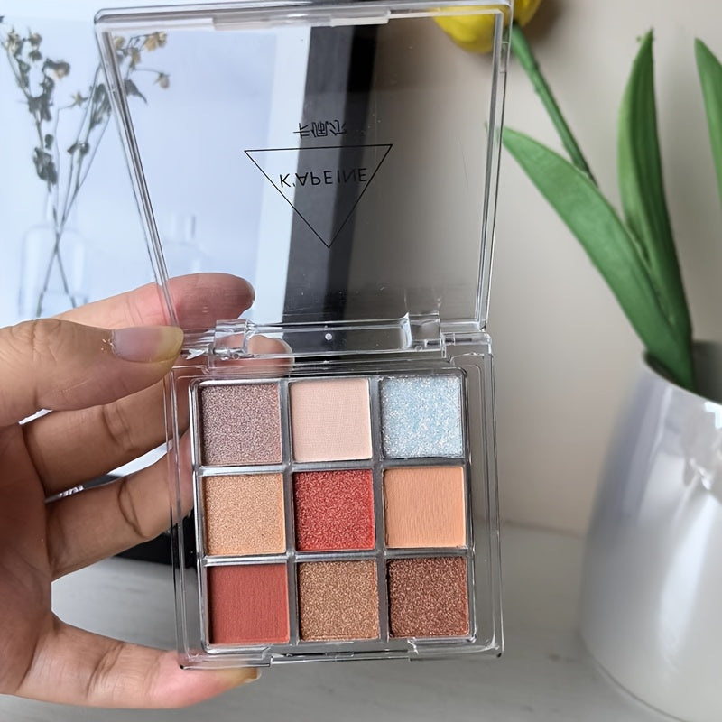 Nine translucent eyeshadow shades