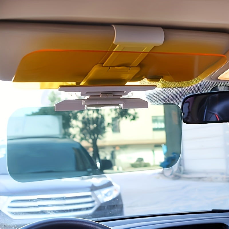 2-Pack Car Sun Visor Shades, Protects Against Glare, Day & Night Use, Universal Fit