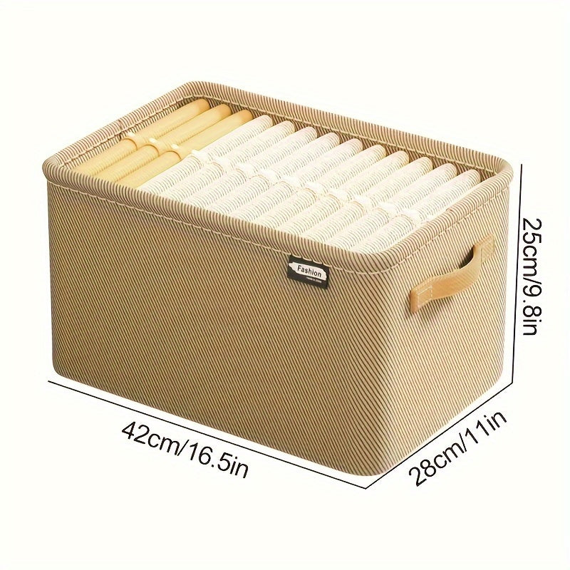 Large Capacity Foldable Clothing Storage Basket - Essential Household Item for Storing Clothing and Pants