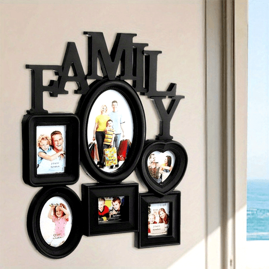 Family photo frames that can be hung on the wall, perfect for decorating your bedroom or living room.