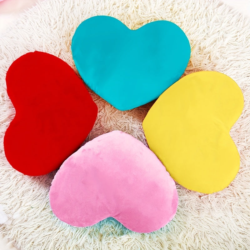 One Love Pillow Cushion, Plush and Multicolor Heart Pillow Available