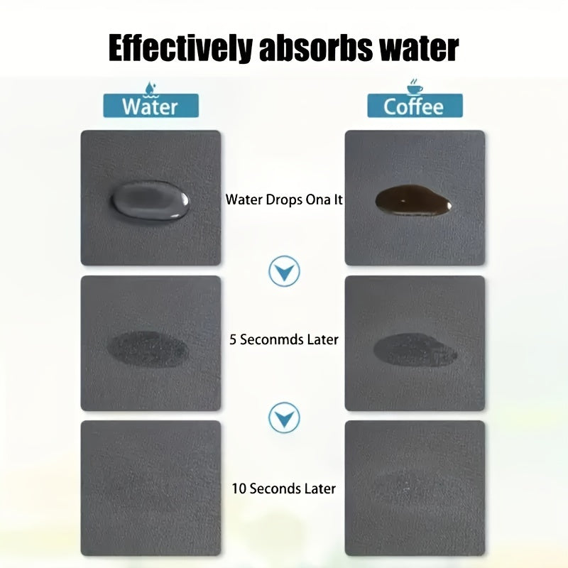 Single geometric striped silicone drying mat with drain pad, ideal for coffee machines, measuring 15.8x11.8in/40x30cm.