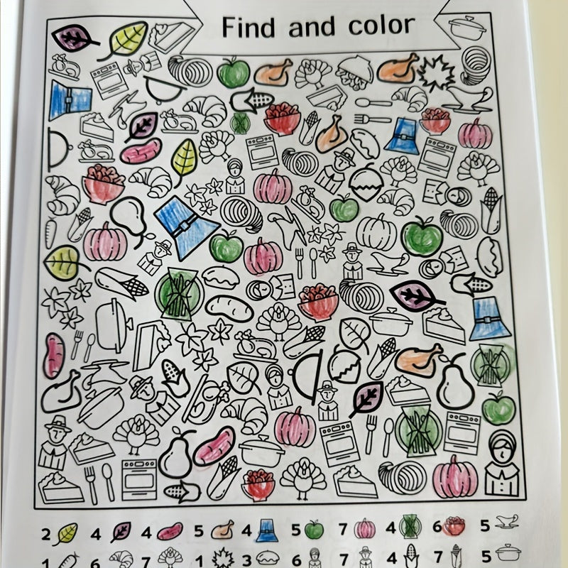 Interactive Hidden Objects Book for Youngsters – Education and Fun with Find and Color Puzzles, Great for School and Family Activities, White Paper Edition