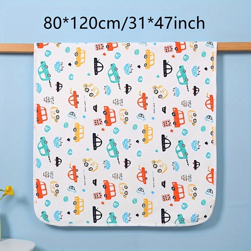 Waterproof Diaper Changing Pad with Cartoon Pattern, Washable Potty Training Mat. Reusable Mattress ideal for Christmas, Halloween, Thanksgiving, New Year's, and Valentine's Day gifts.