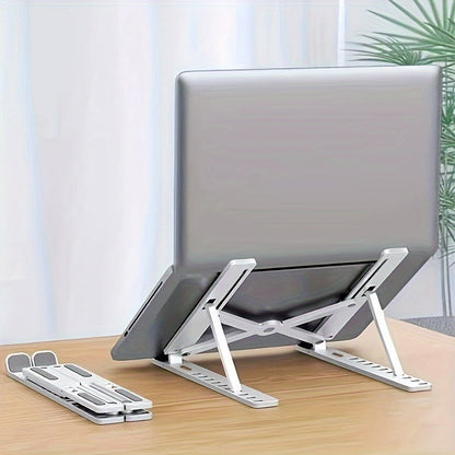 Enhance Desktop with Folding Lifting Computer Stand for Better Heat Dissipation!