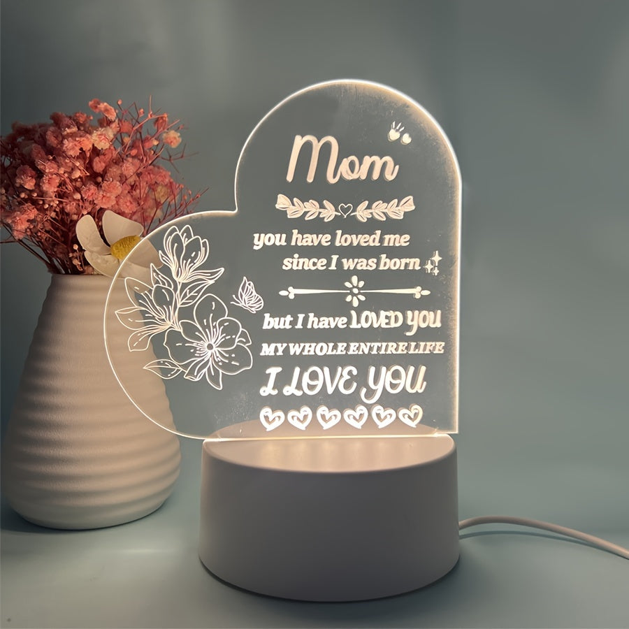 Celebrate special occasions with this Mother-themed night light, perfect for Mother's Day, Thanksgiving, birthdays, and more. Featuring a single soft and warm light, it adds a cozy touch to any bedroom decor. Eid Al-Adha Mubarak!