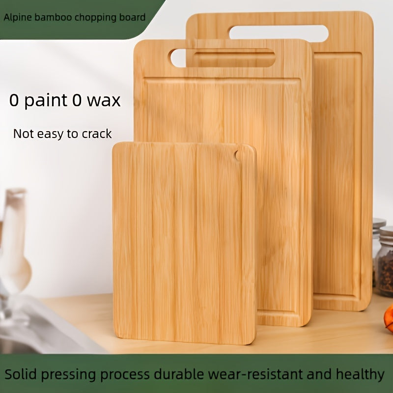 Bestselling Extra-Large Bamboo Cutting Board: Strong, Easy-to-Hold Kitchen Chopping Block with Juice Groove for Food Prep - Ideal for Holidays and Daily Cooking