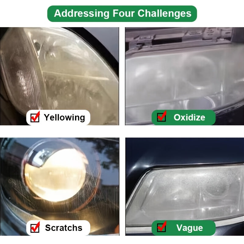 Headlight polish scratch remover for car maintenance.