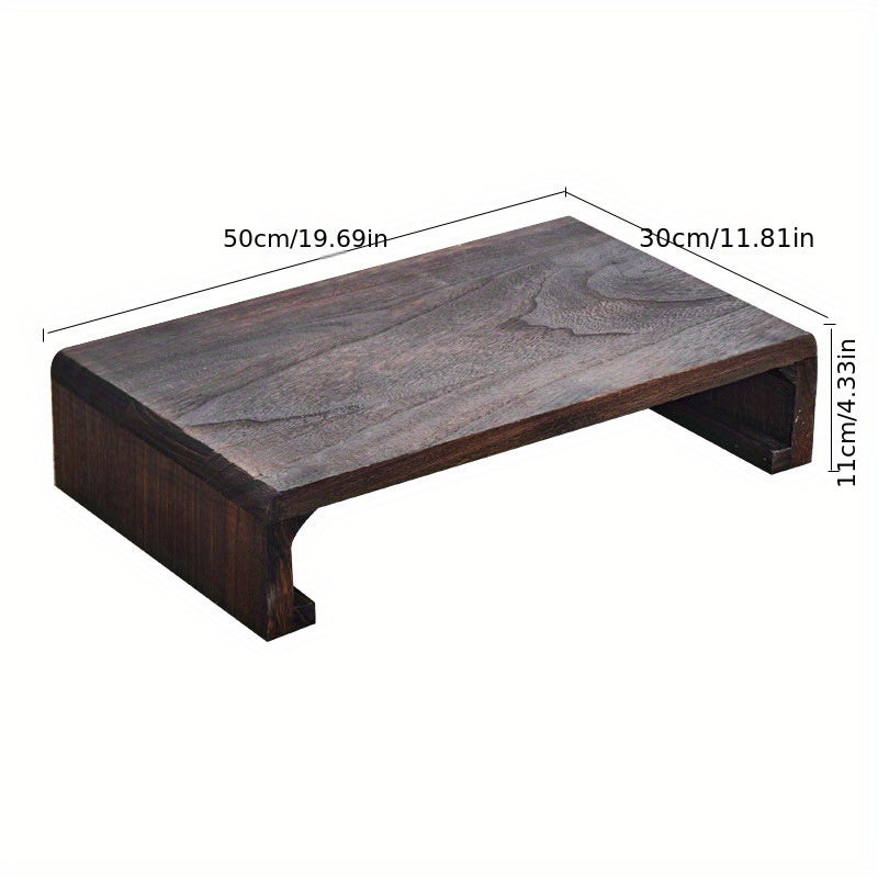 Versatile low wooden tea table with Japanese inspiration for multiple spaces in your home or office.