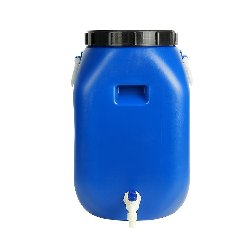 25L Heavy-Duty HDPE Plastic Bucket with Secure Lid - Resistant to Acids & Alkalines, High Temperatures, and Thicker Walls for Outdoor, Wall and Patio Cleaning.