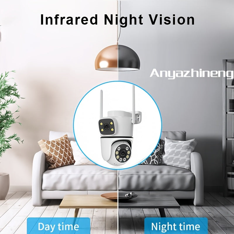 Get two Anyazhineng 1080P HD Wireless Security Cameras in this convenient 2-pack. These cameras can be used indoors or outdoors, are waterproof, and have infrared night vision. They also feature two-way audio, motion detection, and app control. Easily