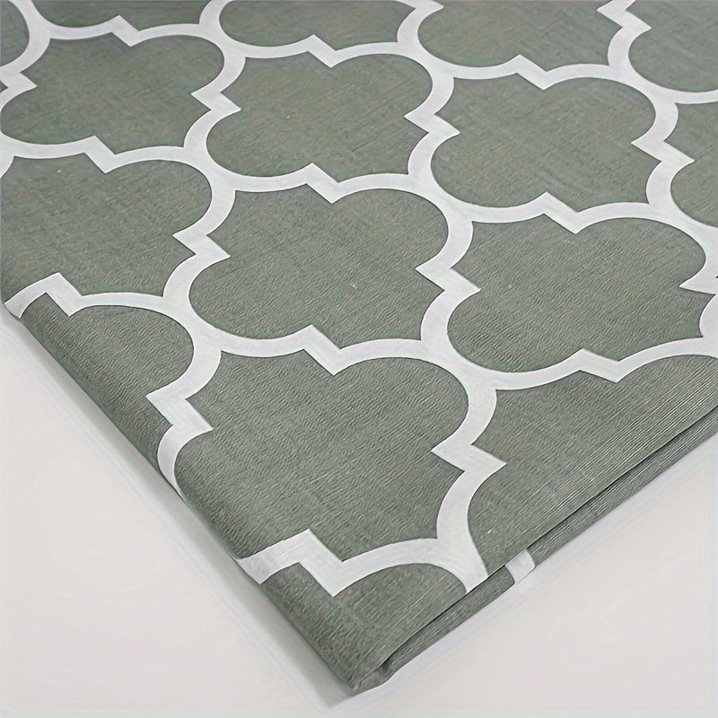 1 piece of ironing board cover made of 100% cotton with a grey wave pattern. This cover is heat-resistant, durable, and reusable, as well as waterproof. It is designed to fit a 15*54 inch ironing board for use in the home kitchen. This fashionable and