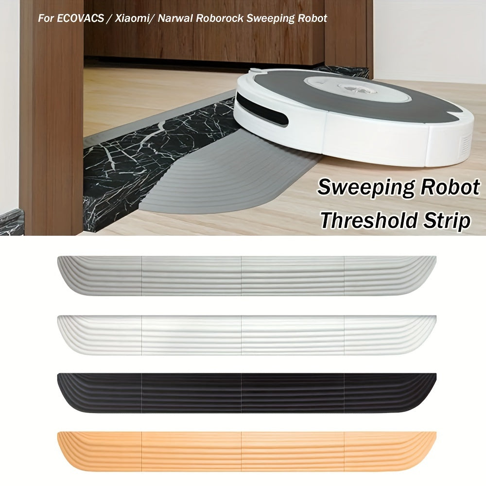 1-piece set of Replacement Threshold Bars Step Ramp Climbing Mat Parts Accessories compatible with ECOVACS, Xiaomi, and Roborock Sweeping Robot models.