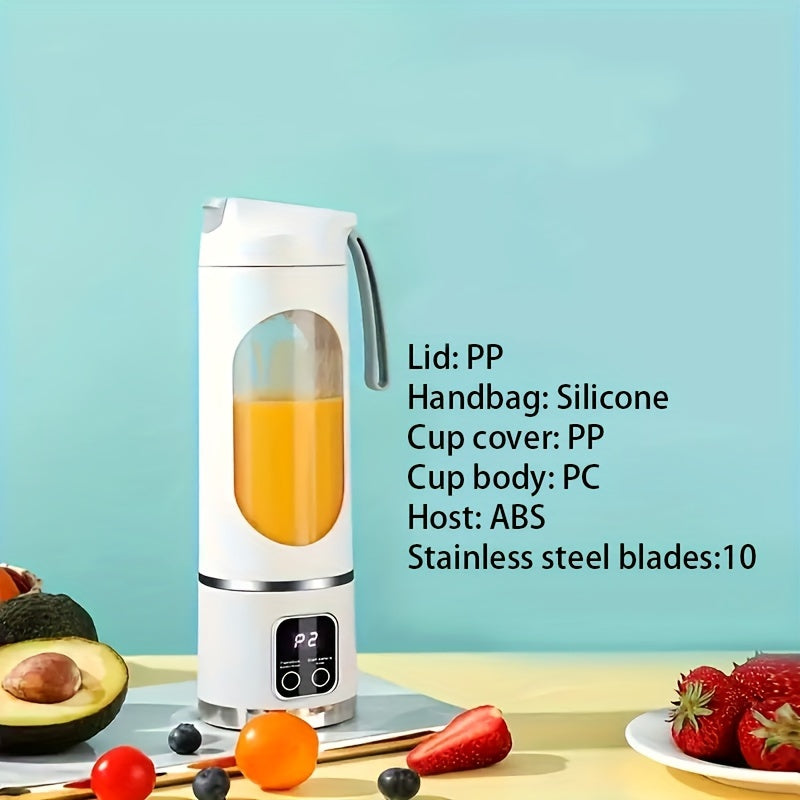 USB-Rechargeable Blender & Juicer for Fruit Drinks - Easy to Clean, Portable, 10.14oz-16.91oz Capacity