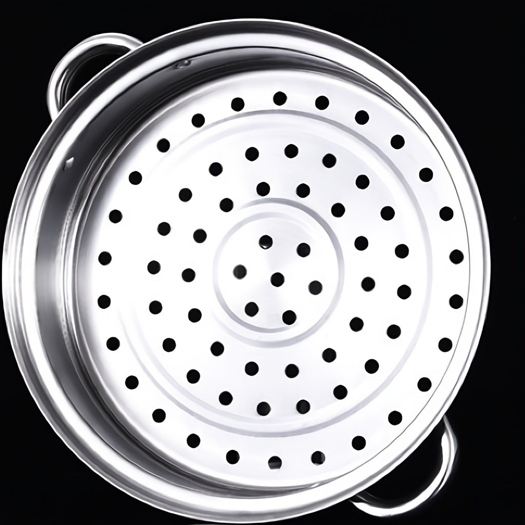 Durable and Easy to Clean 1-Piece Stainless Steel Multi-Functional Hot Pot and Double Soup Steamer, 28cm, Direct from Manufacturers