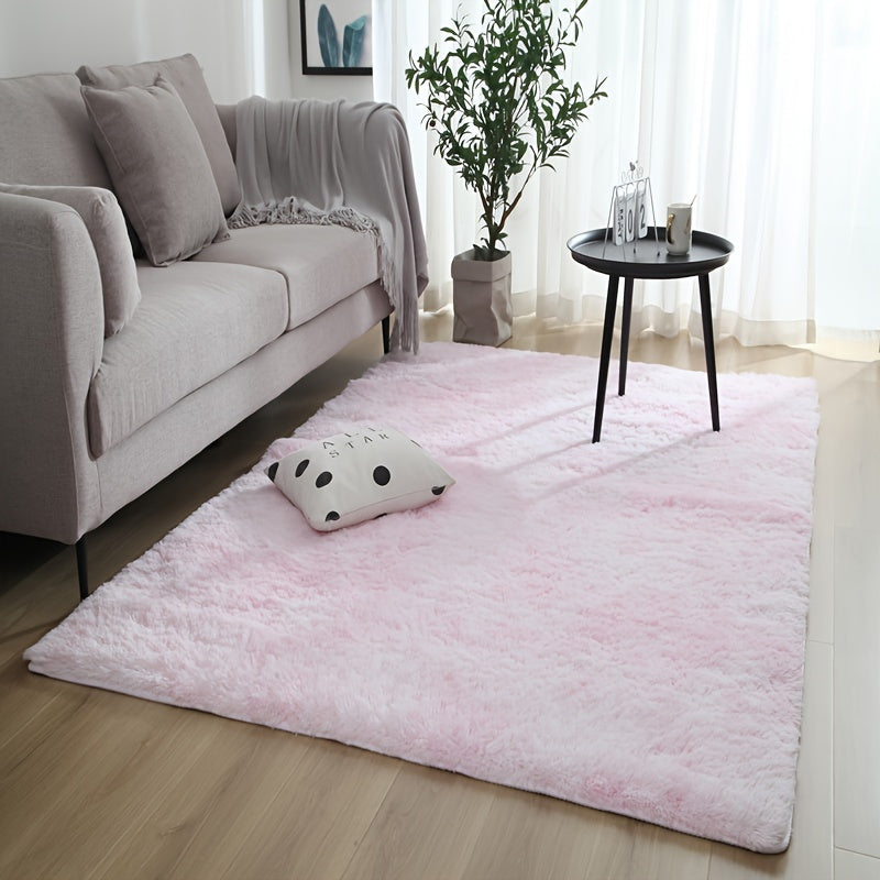 Soft and fluffy area rug, perfect for adding luxury to your bedroom and home decor. Non-slip and machine washable for easy maintenance.